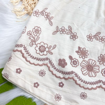 Vestido com Florzinhas Marrom - Areia